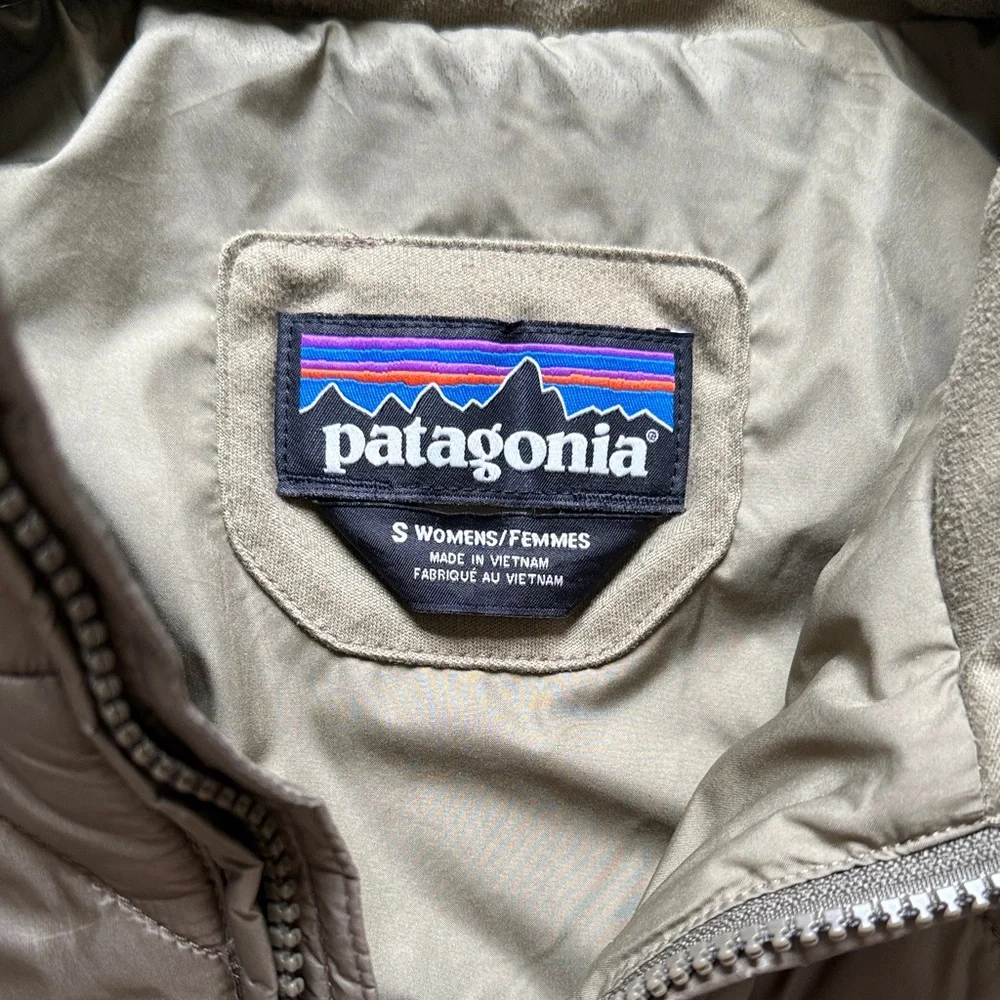 Patagonia Radalie Women’s Olive Green Quilted Puffer Coat - Picture 2 of 4